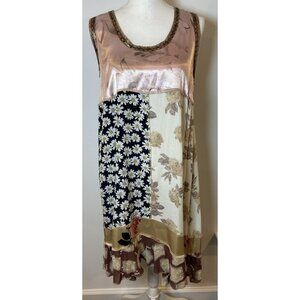 Nothing Matches Dress Sleeveless Boho Art to Wear Patchwork Daisy 1 M